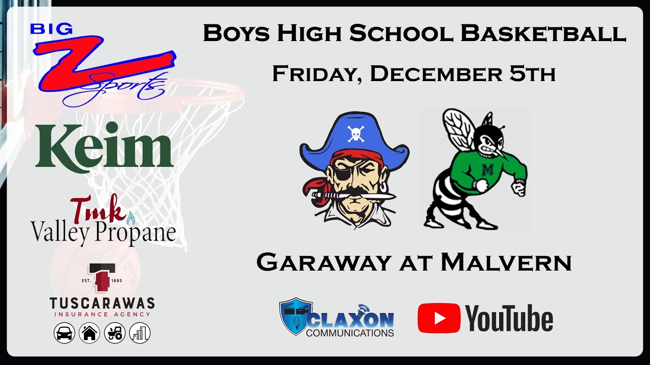 Garaway at Malvern - OHSAA Boys Basketball from BIG Z Sports