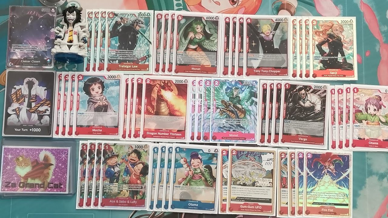 EB03 R/Be Caesar Clown! Учебное пособие по составлению колоды One Piece TCG - Za Grand Cat против...
