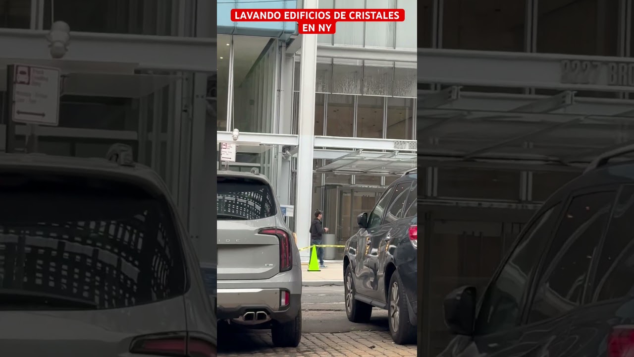 DRONES LAVANDO EDIFICIOS DE CRISTALES EN NY