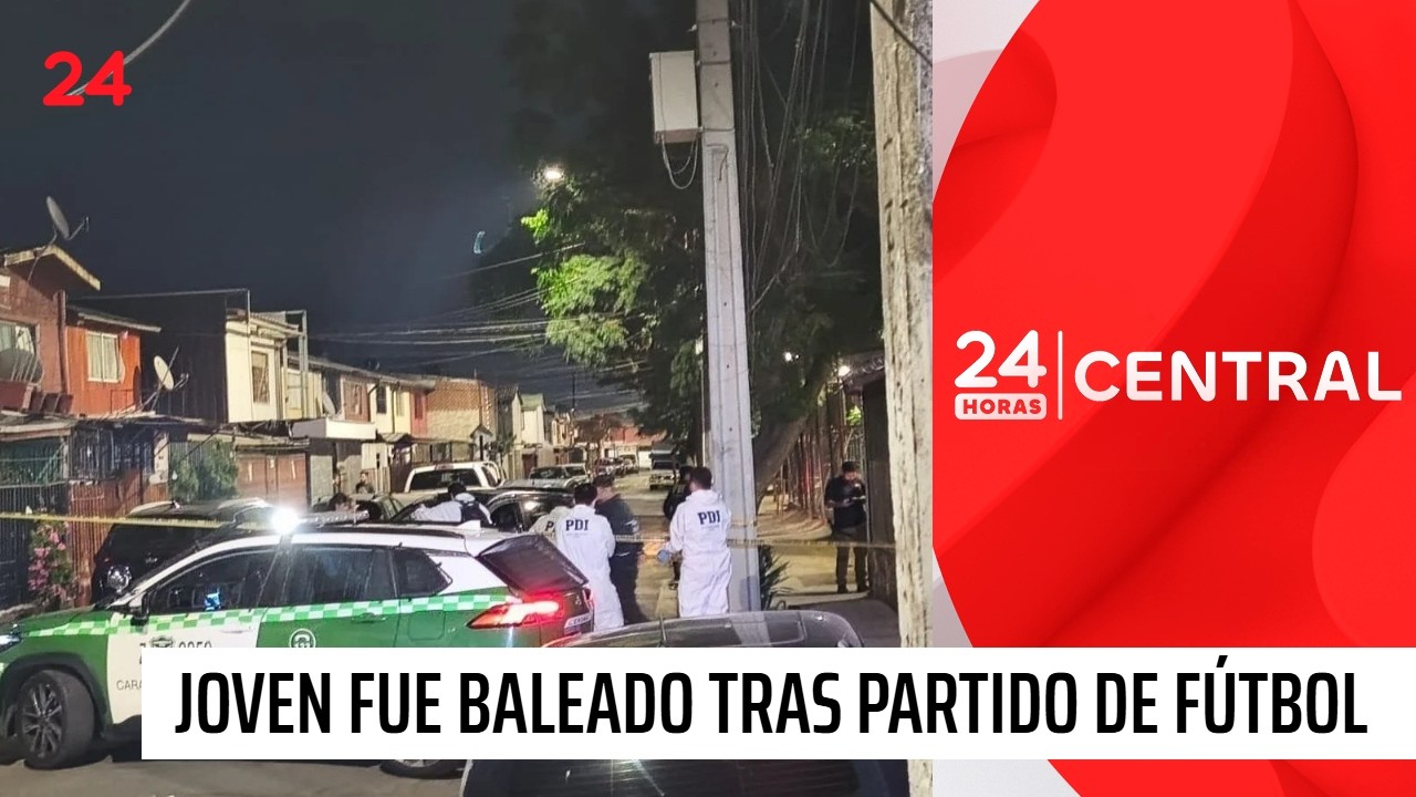 Joven muere baleado tras partido de fútbol en Pudahuel
