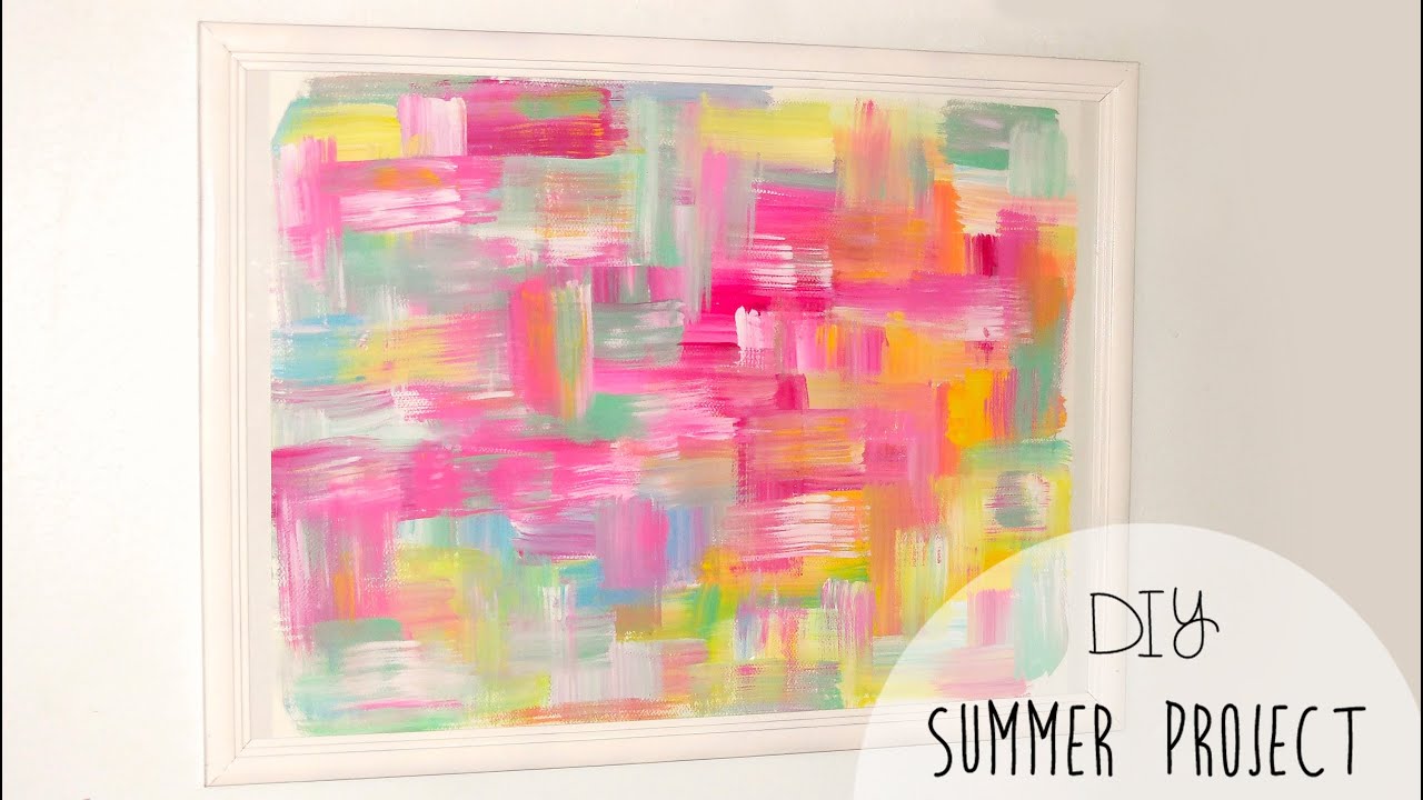 DIY easy room decor! Abstract wall art