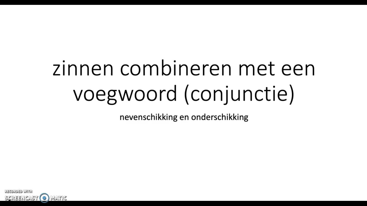 zinnen met nevenschikking en onderschikking - NT2 - A1 - A2 #nt2 #learndutch