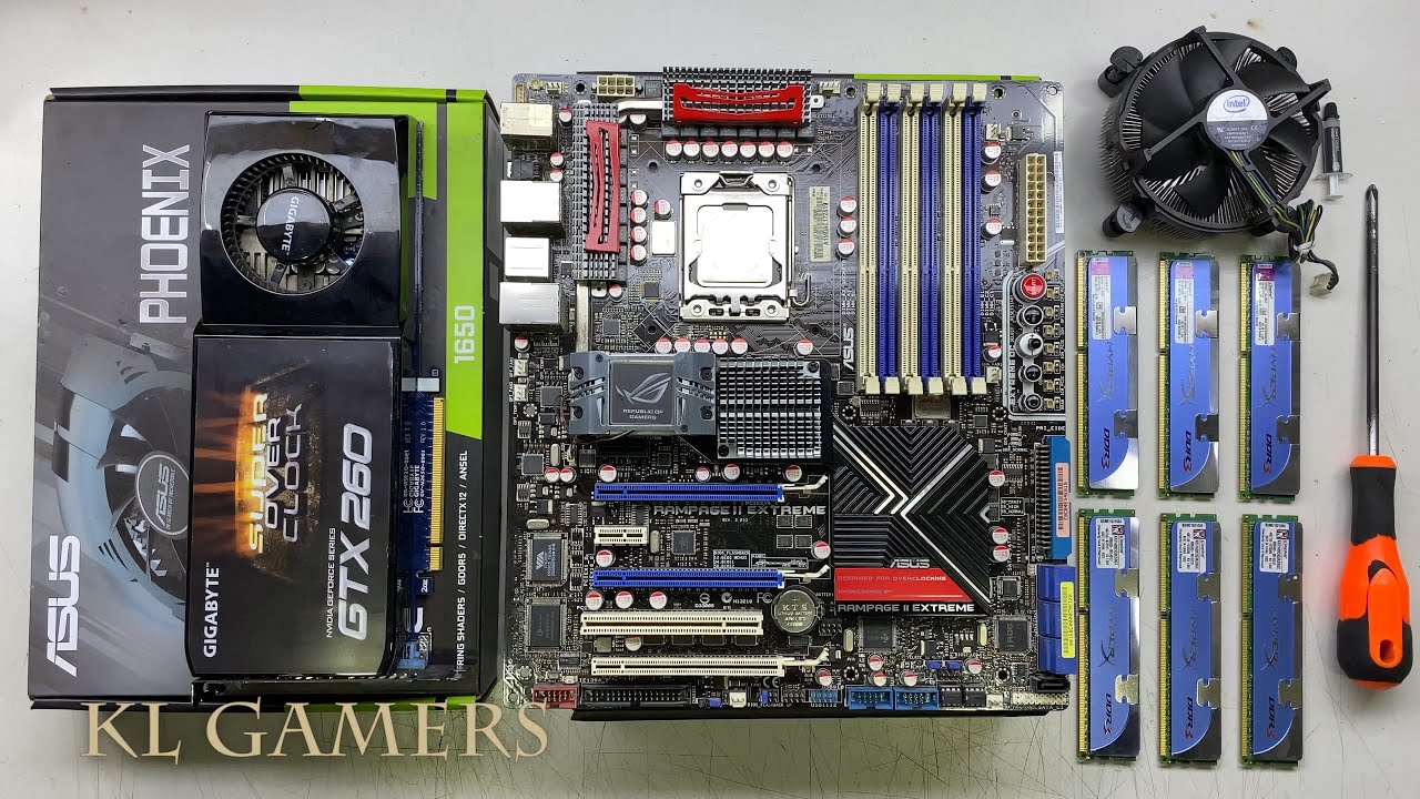 intel Core i7 920 ASUS RAMPAGE II EXTREME GTX260 CM STORM Scout PC Build Benchmark