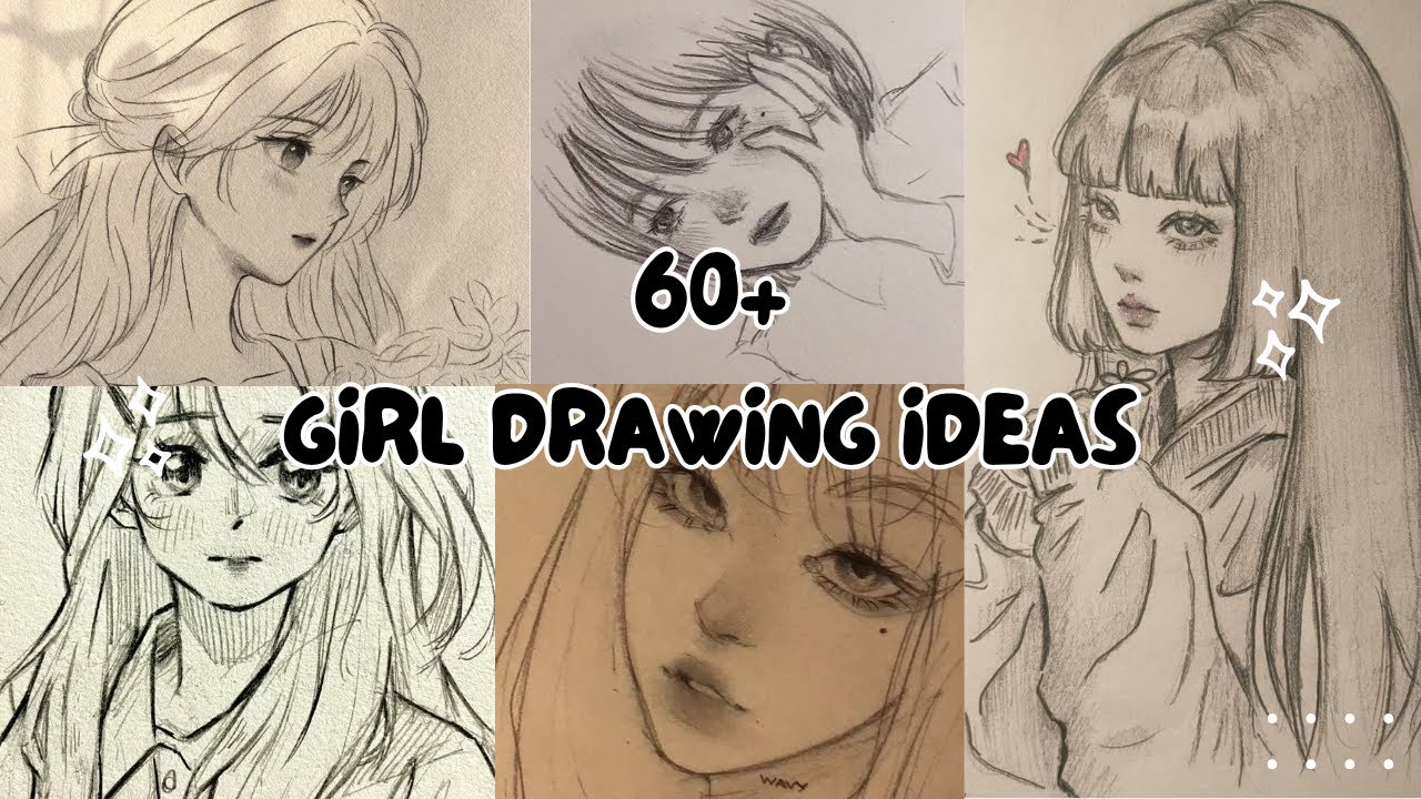 60+ Aesthetic Girl Drawing Ideas ✨~⁠⑅⁠♡