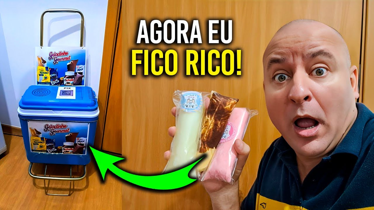 CARRINHO LUCRATIVO PARA VENDER GELADINHO GOURMET