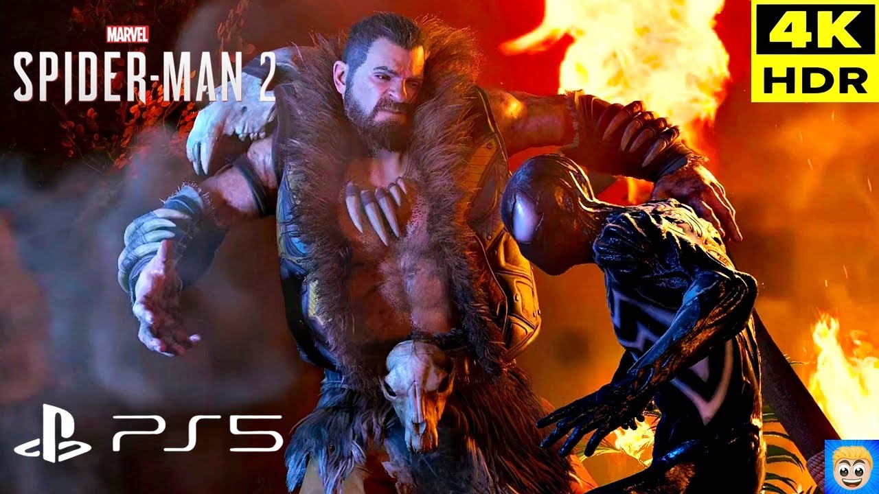 PETER VS KRAVEN! 4K DUBLADO - SPIDER-MAN 2