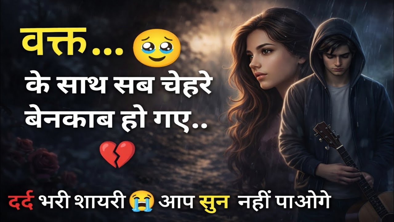 वक्त के साथ सब चेहरे बेनकाब हो गए...😭 | Bewafa Shayari | Shayari  #bewafa​ #sad​ #viral