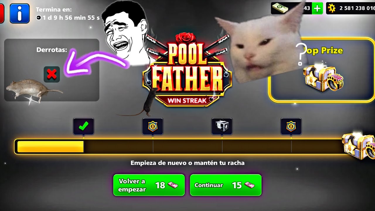 8 ball pool en vivo | Pool Father Win Streak #live #livestream #8bp #8ballpool #ball #pool