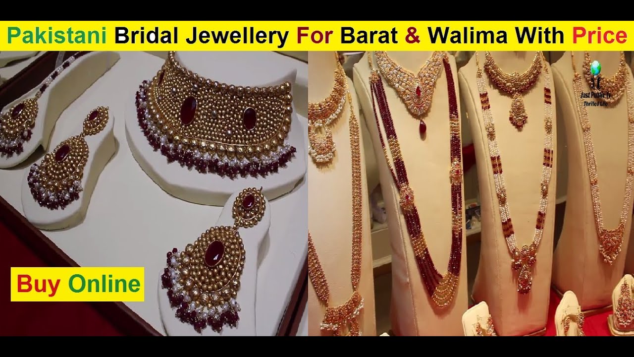 Pakistani Bridal Jewellery Collection With Price || Barat And Walima Jewellery || Shopping Online