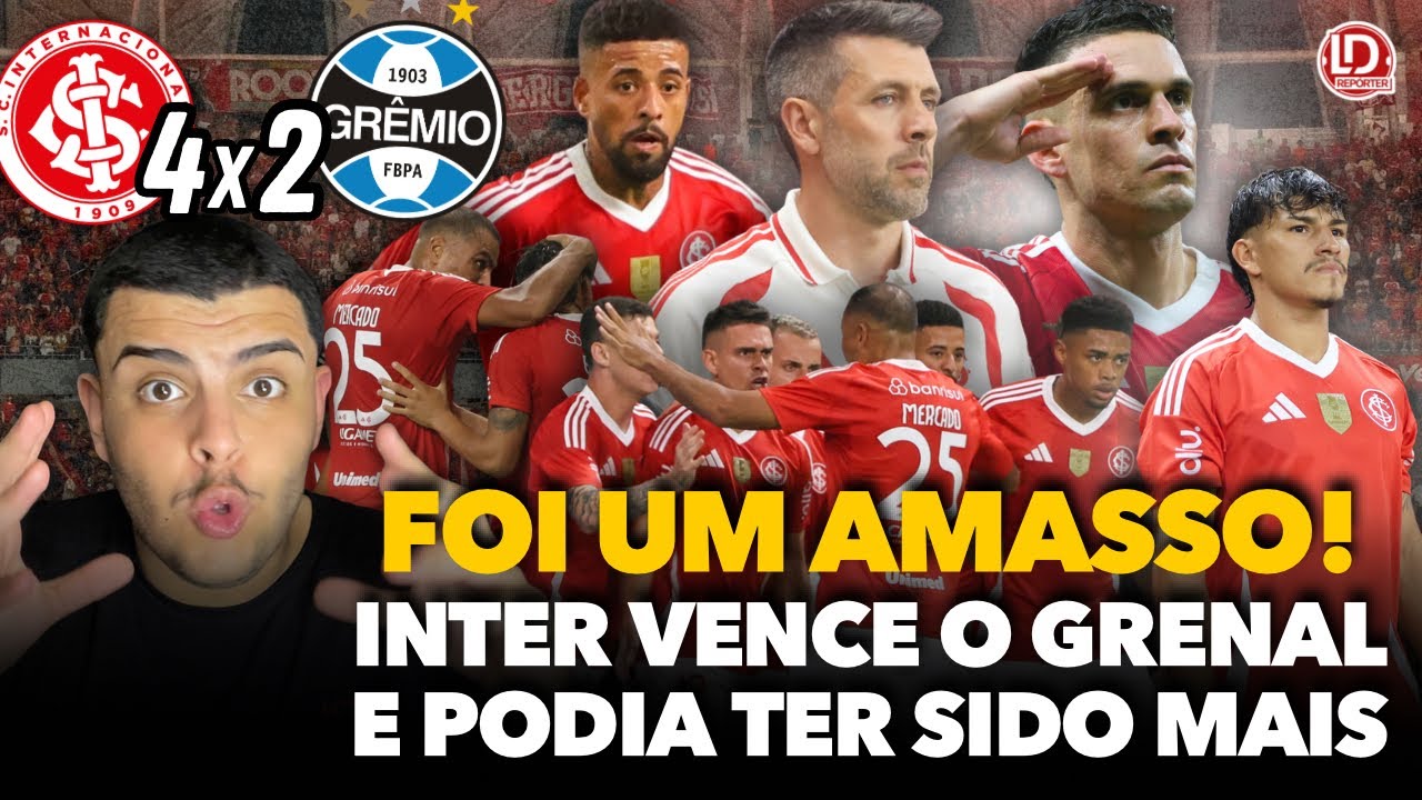 🔴🚨🍫 INTER 4x2 GRÊMIO: FOI UM CHOCOLATE… E PODERIA TER SIDO MAIS! BORRÉ SHOW E UMA ATUAÇÃO PERFEITA