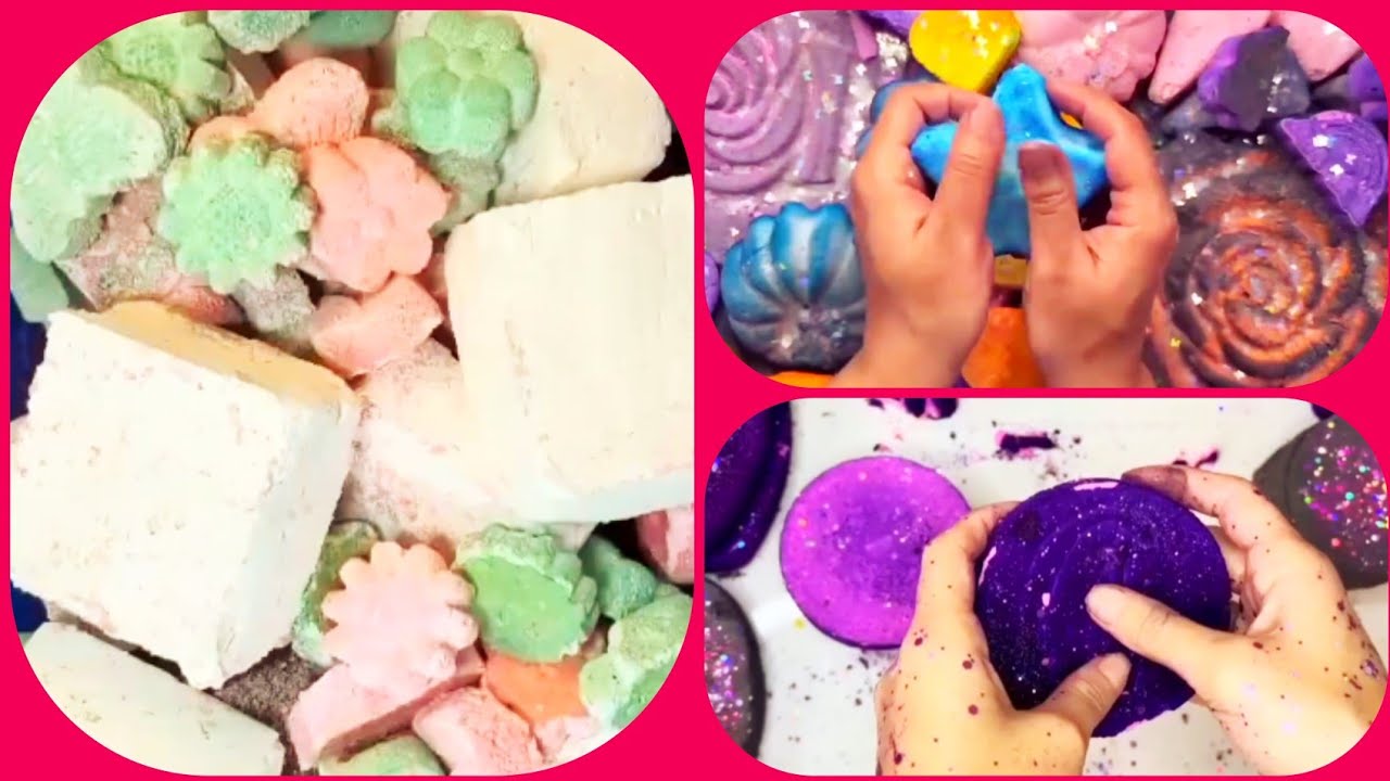 Gym Chalk Crushing & Crumbling/ Long Compilation Edit / ASMR/ Relaxing Sounds 