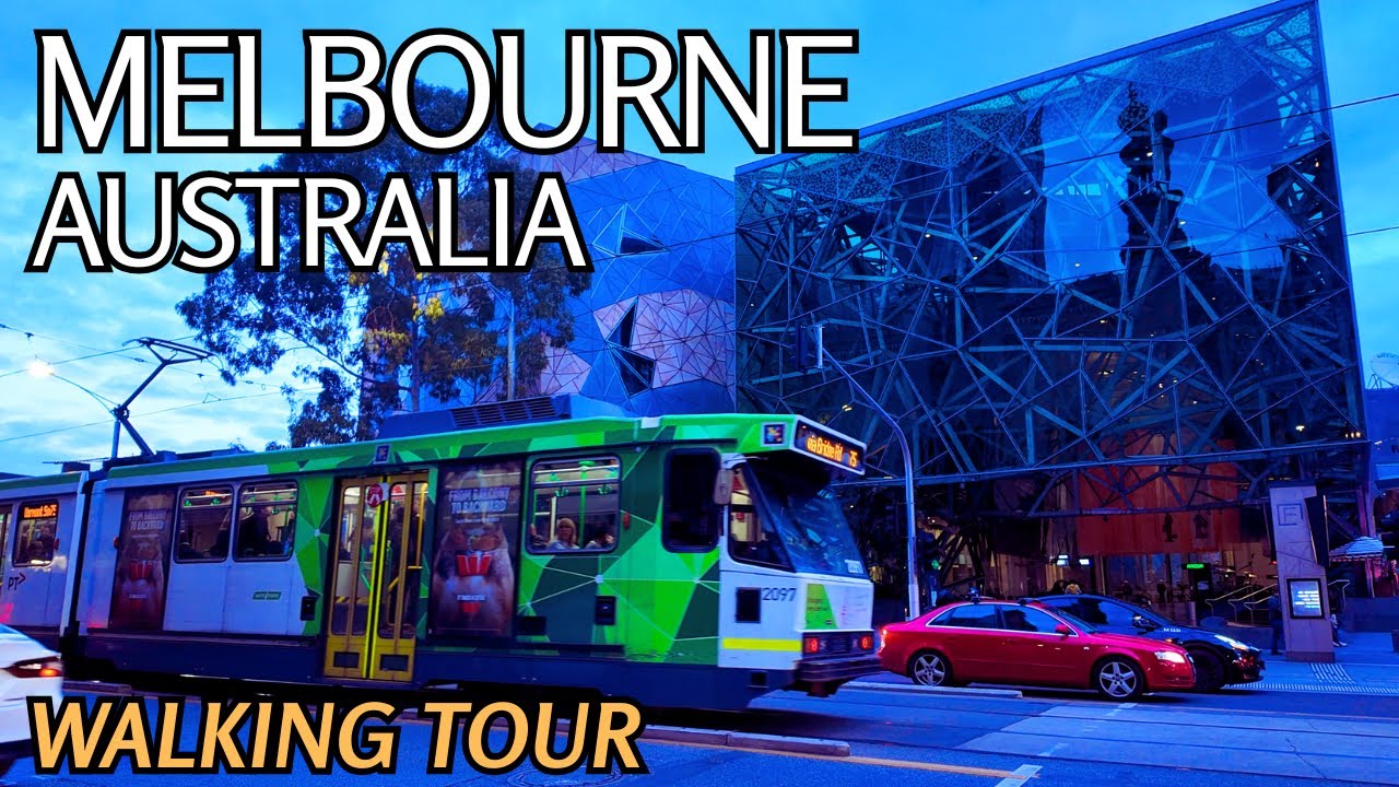 Walk to ACMI & Federation Square | Melbourne City Australia | Walking Tour 4K