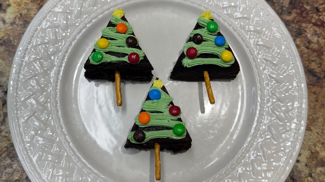 Christmas Tree Brownies🎄 