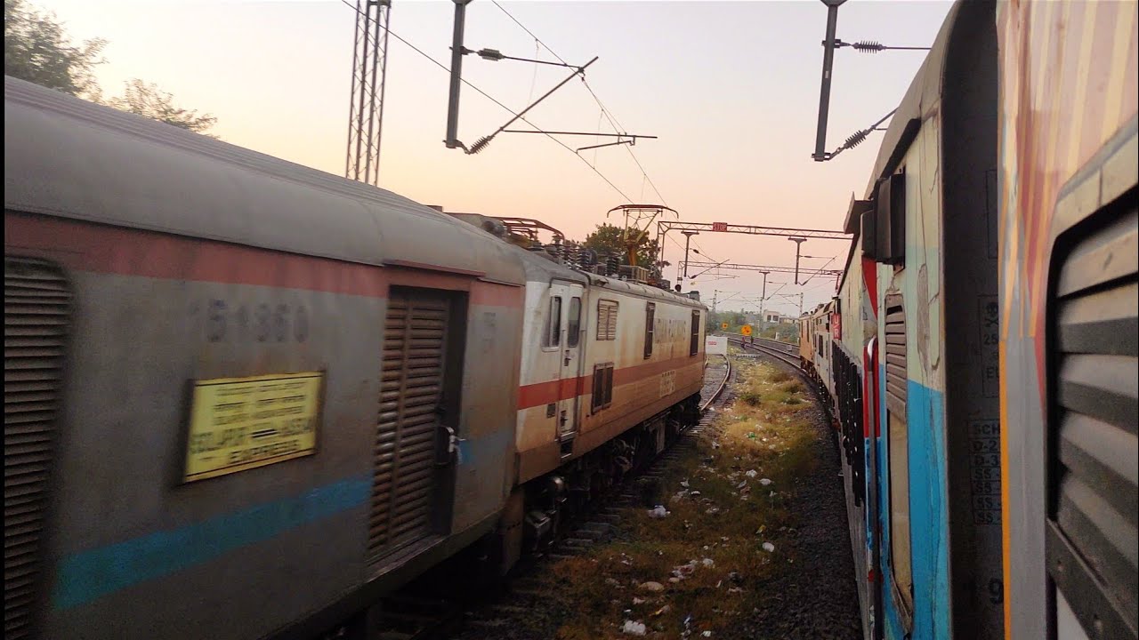 16382 Kanniyakumari Pune Express Train Departure Solapur Railway Station | CAPE PUNE EXP TRAIN