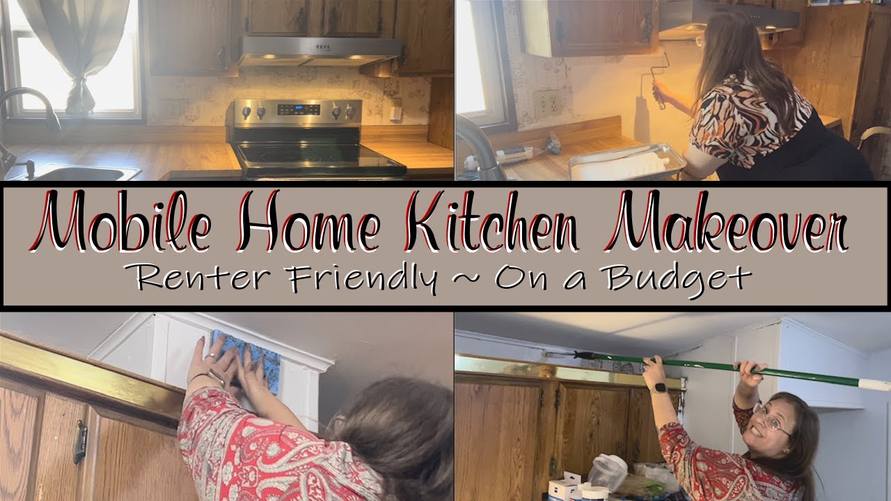 Mobile Home Makeover: Kitchen Remodel; #mobilehomeliving #diy