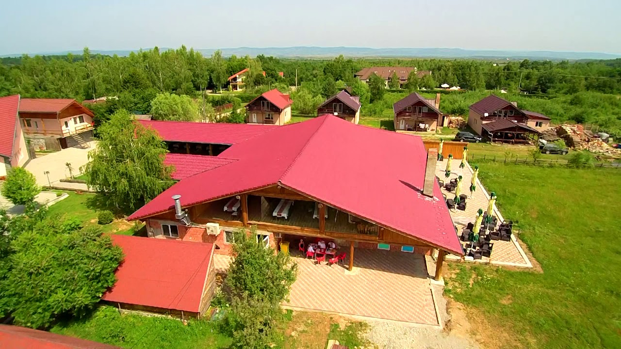 Pensiunea Ferma Brandusa Avrig Romania drone footage