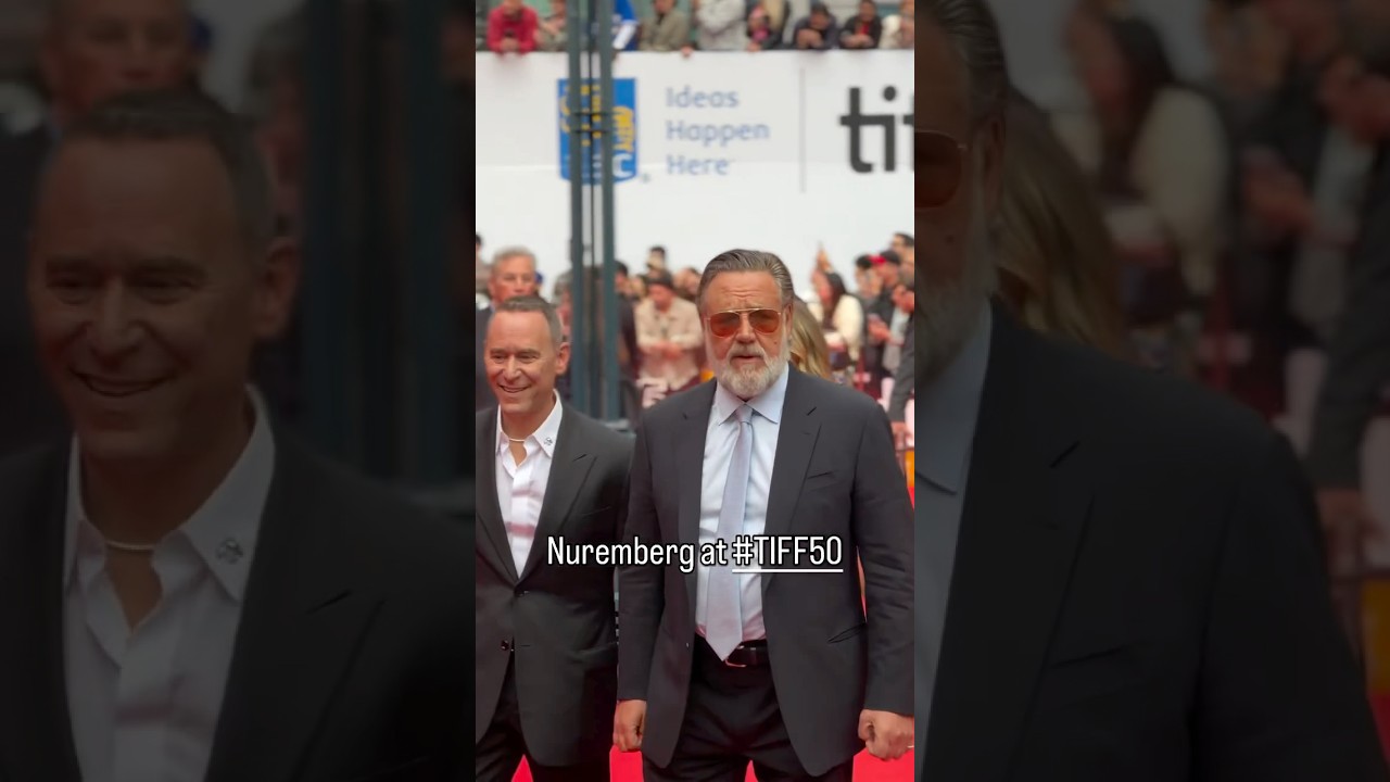 Legend Russell Crowe arrives in Toronoto for TIFF 50! #Nuremberg