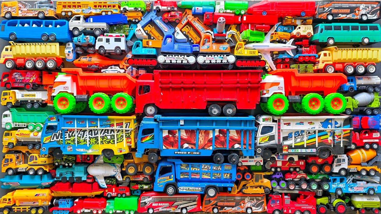 Mobil Mobilan Truk Oleng , Mobil Truk Molen, Mobil Balap, Truk Pasir, Excavator, Mobil Roket, Damkar
