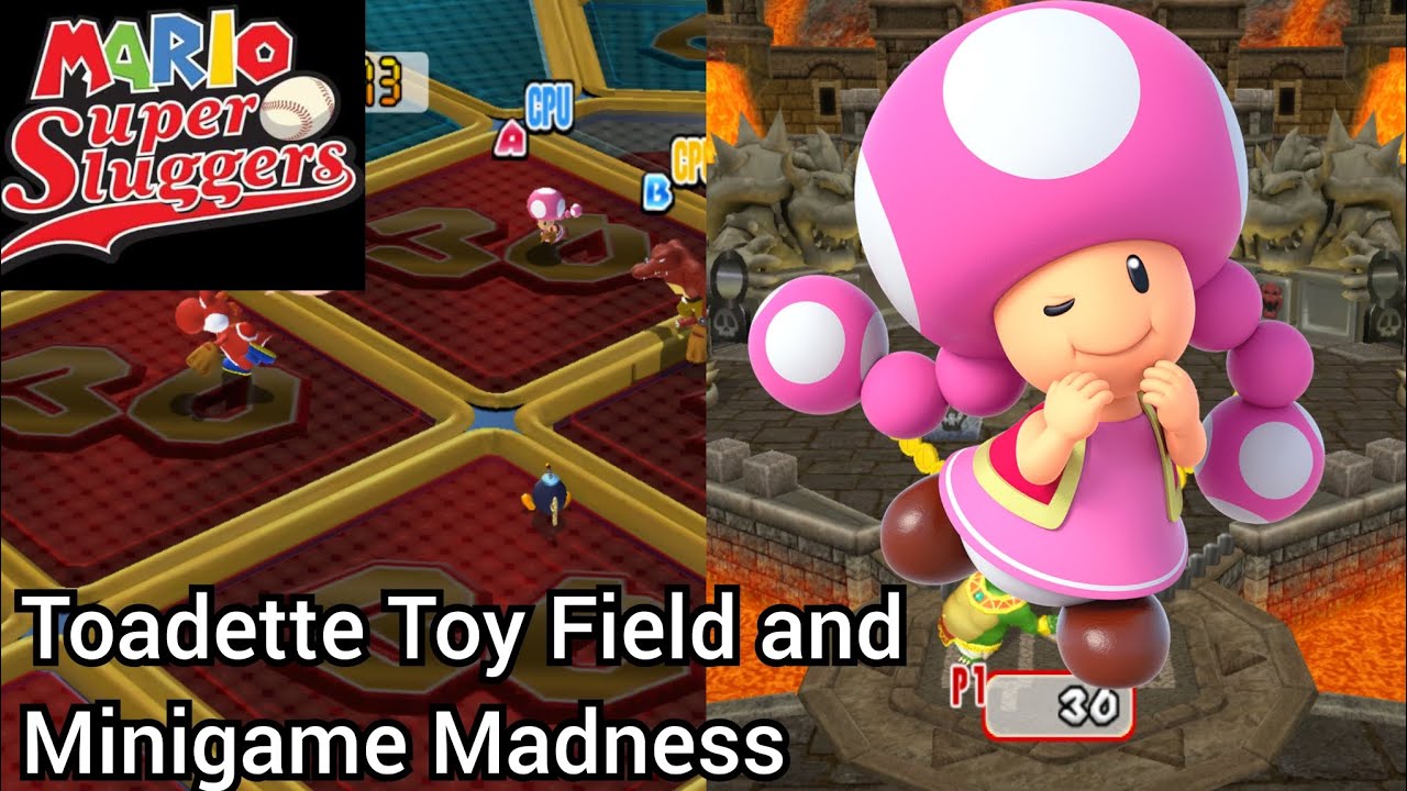 Toadette in Toy Field and Minigame Madness | Mario Super Sluggers #72