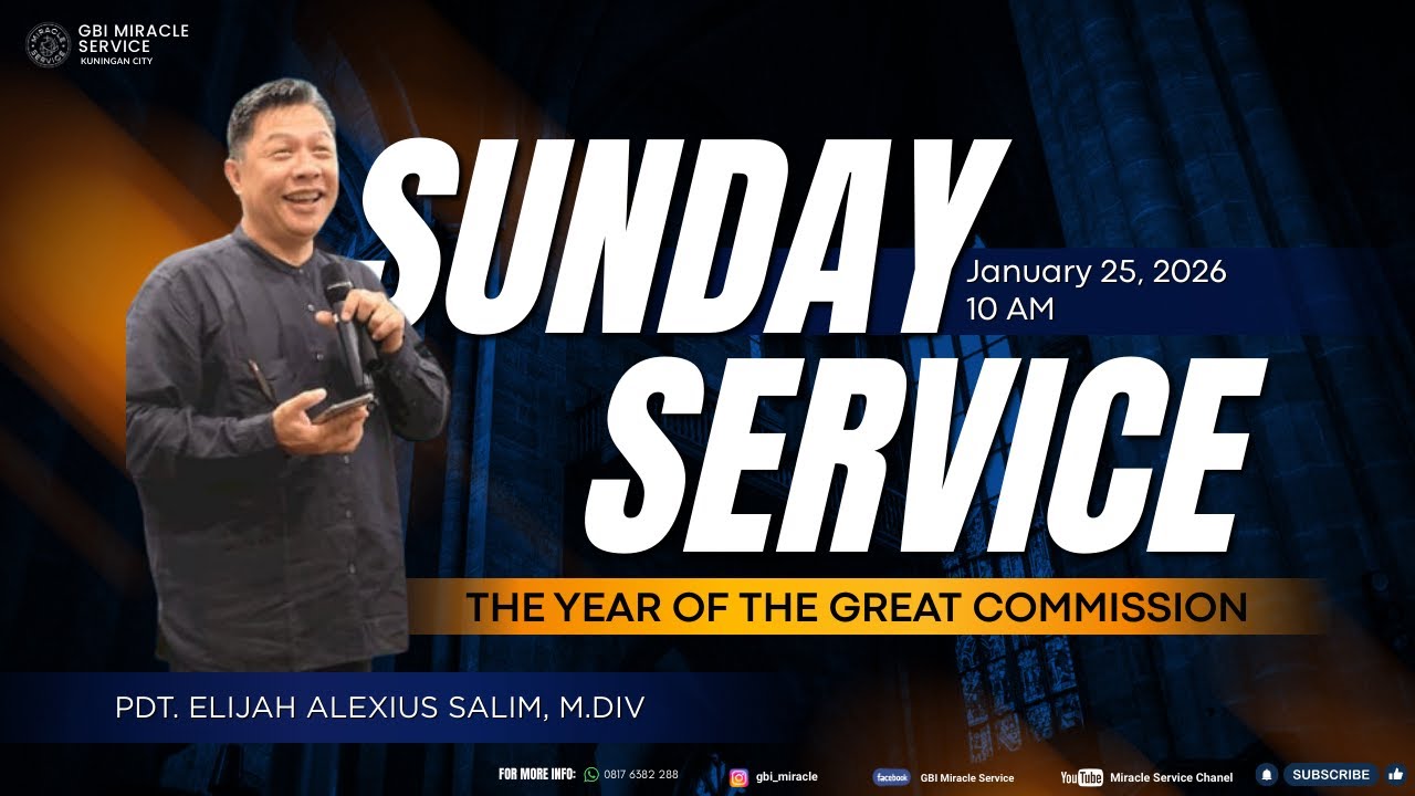 SUNDAY SERVICE  - 25/01/26 (10AM)  - Pdt.Elijah A. Salim,M.Div
