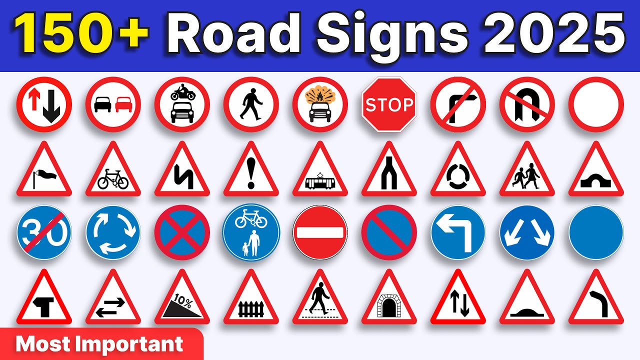 150+ Road Sign Questions for Theory Test 2025 UK (All Road Signs UK🚦) - Must Watch!
