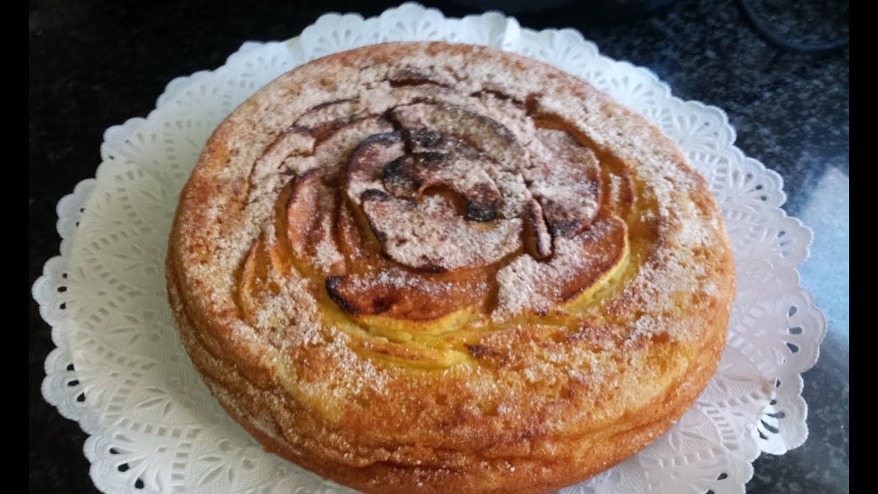 Tarta de manzana con natillas en olla GM F y Thermomix sin gluten