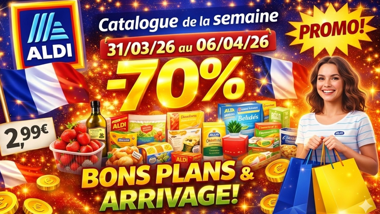 ALDI France Catalogue de la semaine du 31/03/26 au 06/04/26 Bons Plans #aldi  #promo Arrivage