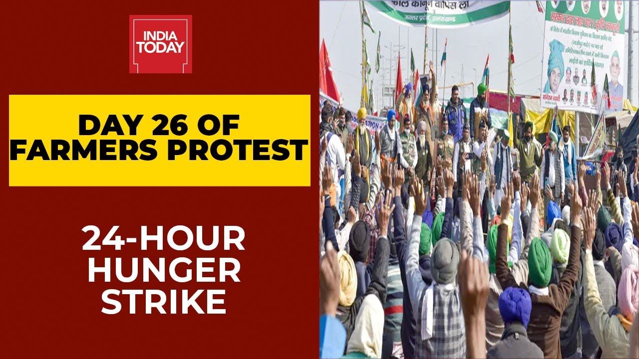 Famers' protest LIVE Updates | Farmers Start Day-long 'Relay' Hunger Strike | Ground Report