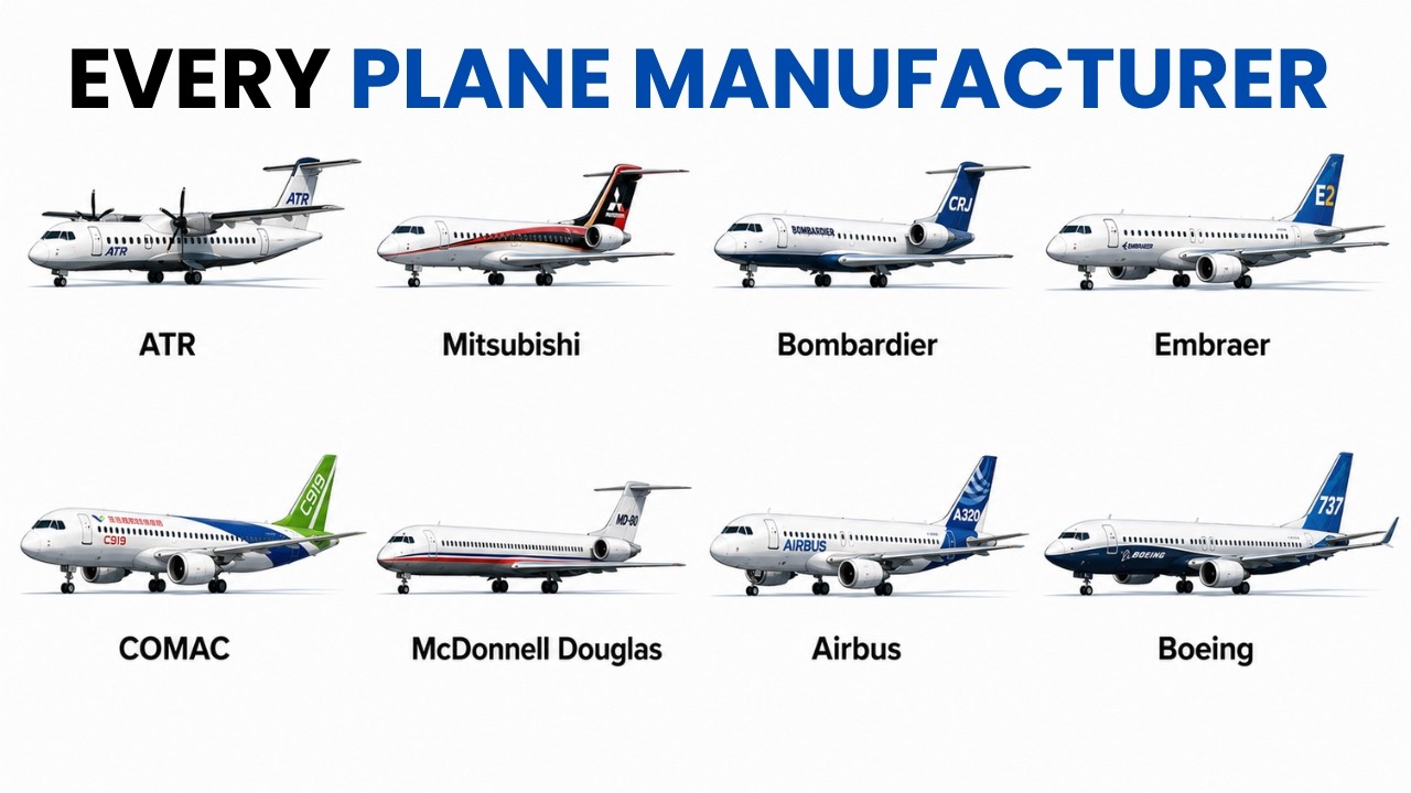 Every Major Plane Manufacturer Explained In 11 Minutes