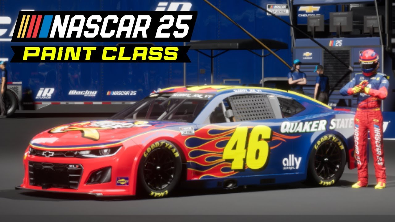 (КАК) Покрасочная камера NASCAR 25: Dupont Chevy Джеффа Гордона 2007 года