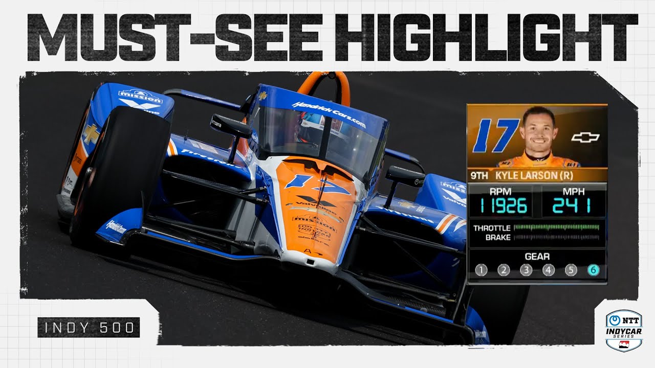 Welcome to INDYCAR: Kyle Larson hits 241 mph in 'Fast Friday' practice for Indy 500
