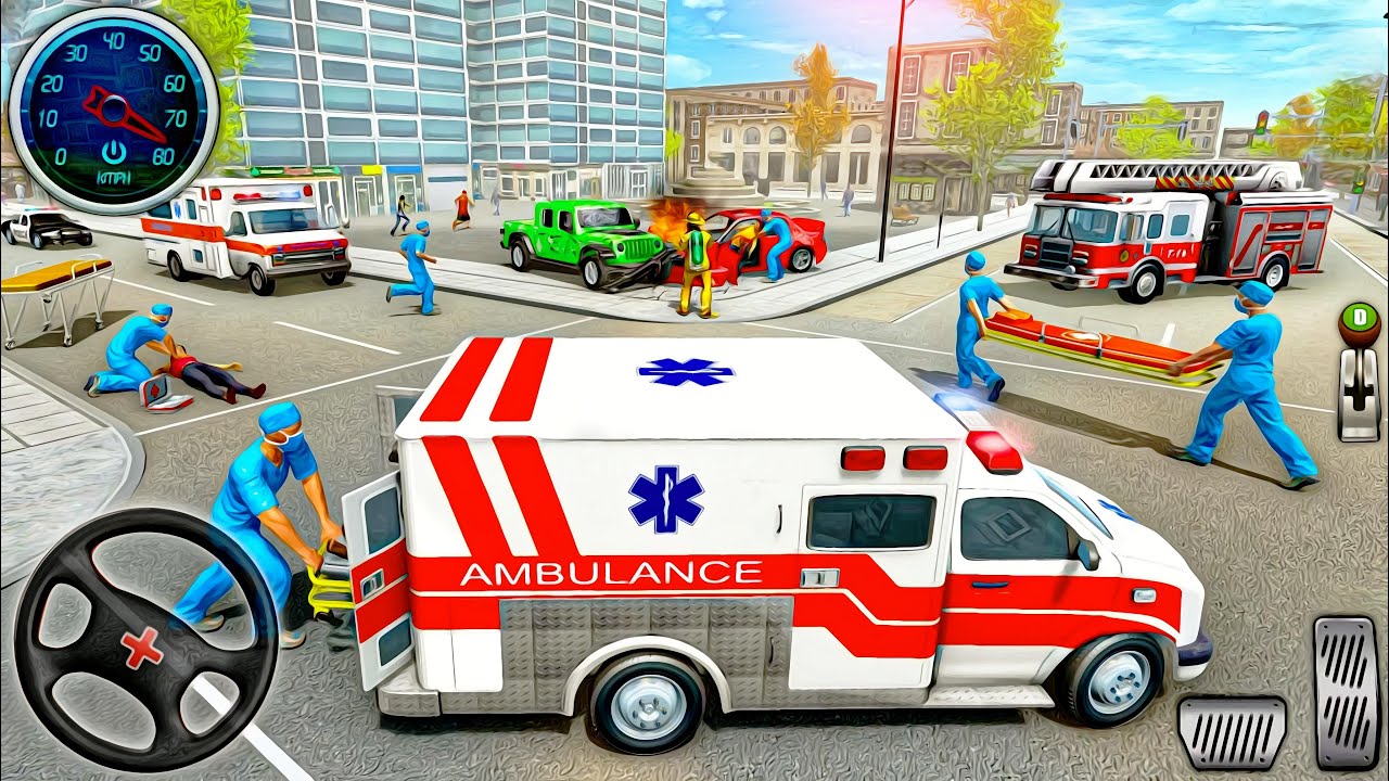 Ambulance Rescue Doctor Simulator | 911 Emergency Van Driving 3D | Android GamePlay