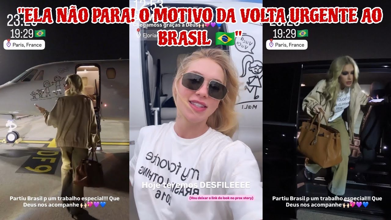 ​ELA NÃO PARA! Virginia Fonseca revela por que voltou ao Brasil e quando retorna para Madri.