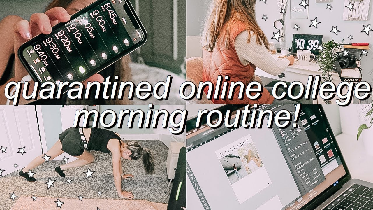 my online school morning routine (in quarantine) *PRODUCTIVE*