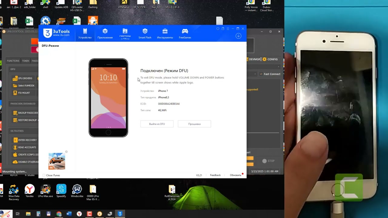 Iphone 7 bypass passcode with UnlockTool