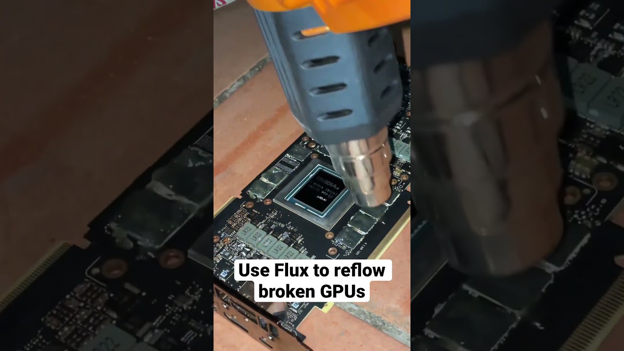 &bull;How to Reflow a Broken GPU Properly&bull; #pcgaming #pcbuild #gpu