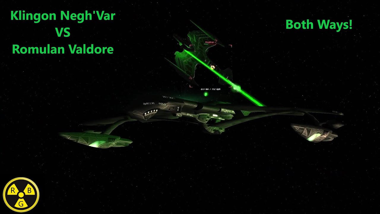 Klingon Negh'Var VS Romulan Valdore | Both Sides | Star Trek Ship Battle | Bridge Commander |