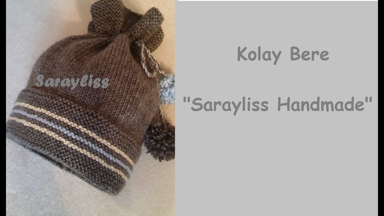 Kolay Örgü Bebek Bere #kolayerkekbere #bebekbere #kolaybebekbere #örgübere