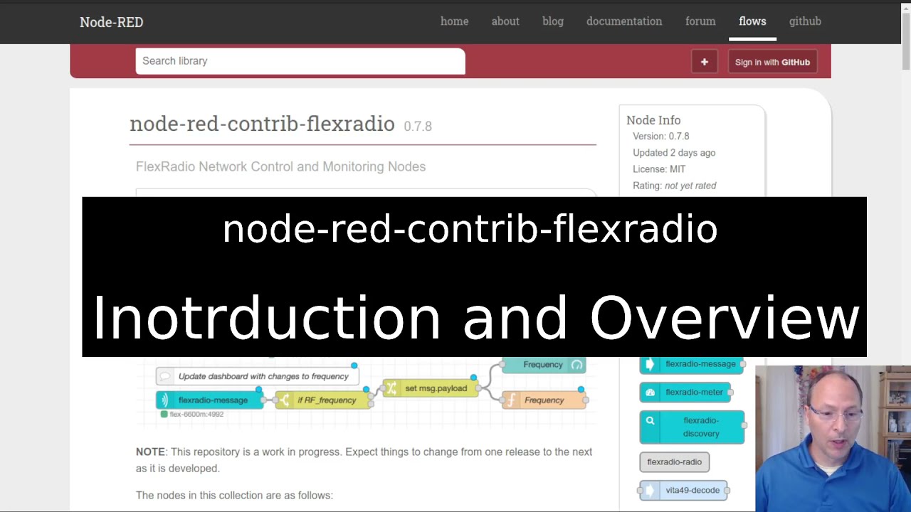 NodeRed/FlexRadio Introduction and Overview