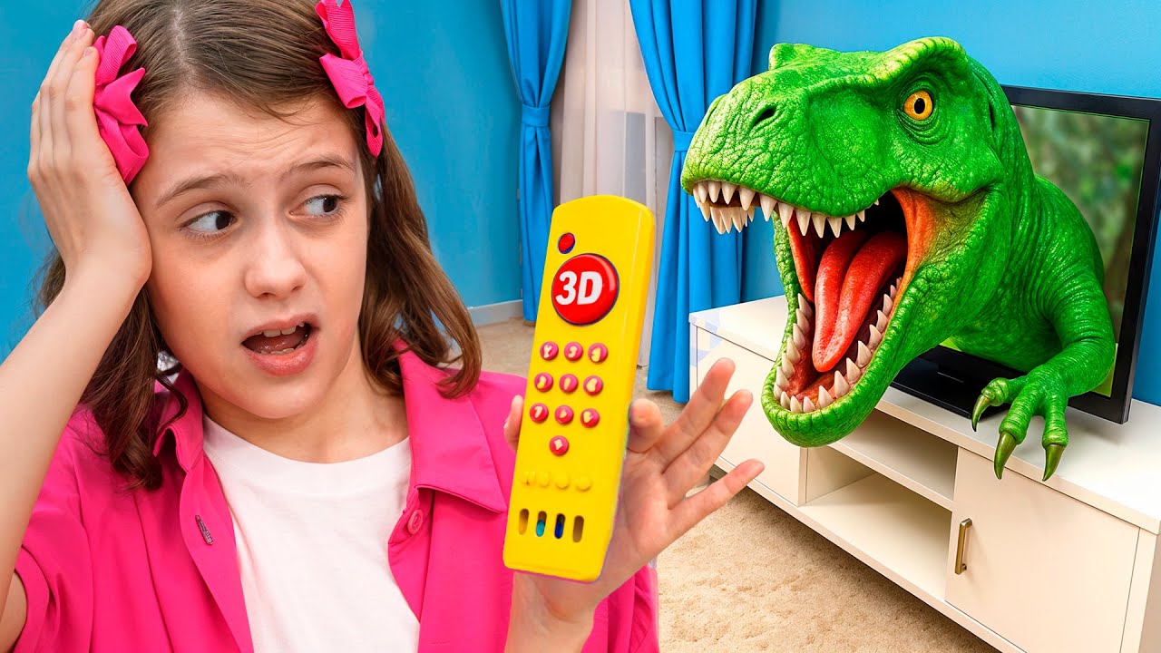 Aventuras de dinosaurios con Eva y los niños