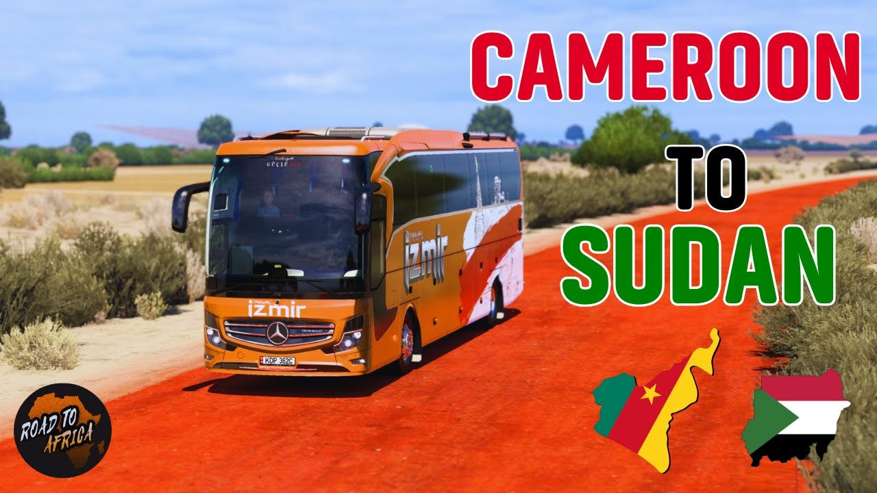 I drove from CAMEROON to SUDAN in Road to Africa Map Mod | Euro Truck Simulator 2.