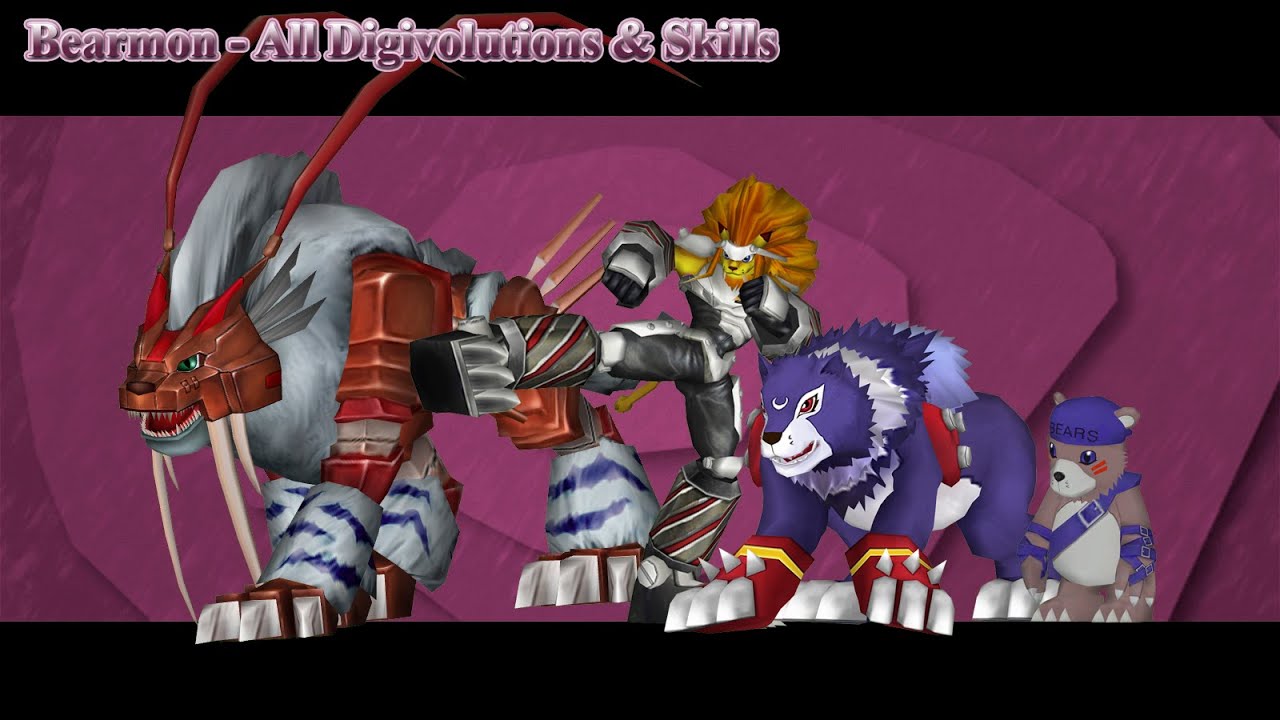 Digimon Masters Online: Bearmon - All Digivolutions & Skills