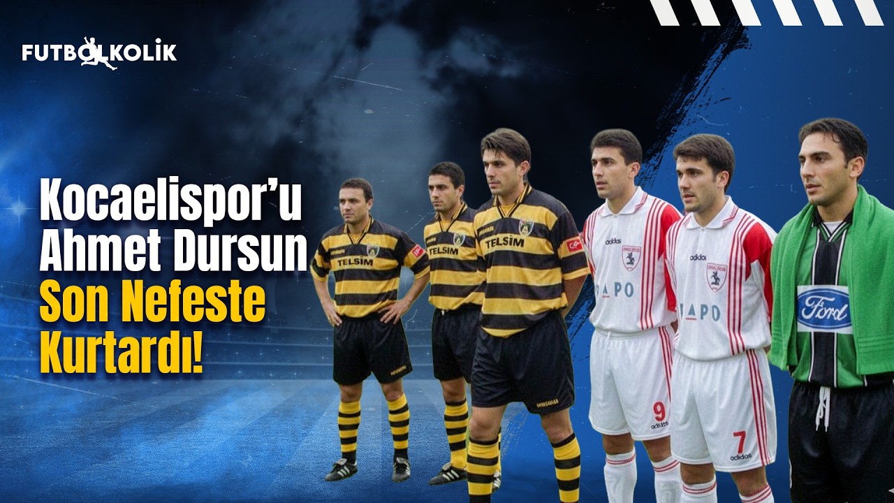 Kocaelispor'u Ahmet Dursun Son Nefeste Kurtardı! | 1998-99 sezonu 8.Hafta Maçları