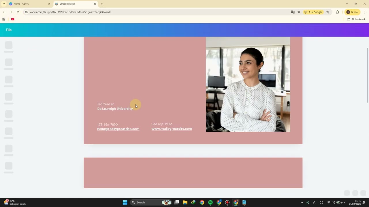 Cara membuat Website CV di Canva