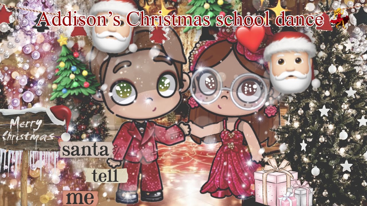 Addisons Christmas school dance 