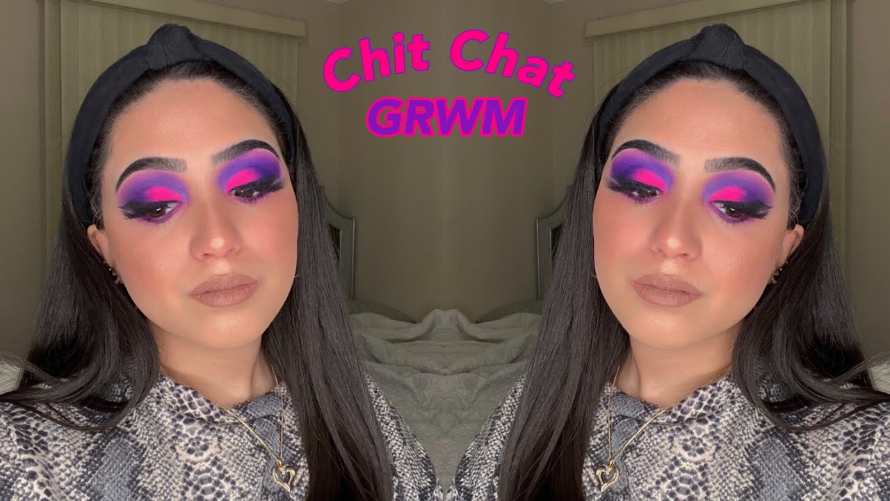 Neon Pink/Purple Makeup Tutorial + Chit Chat GRWM