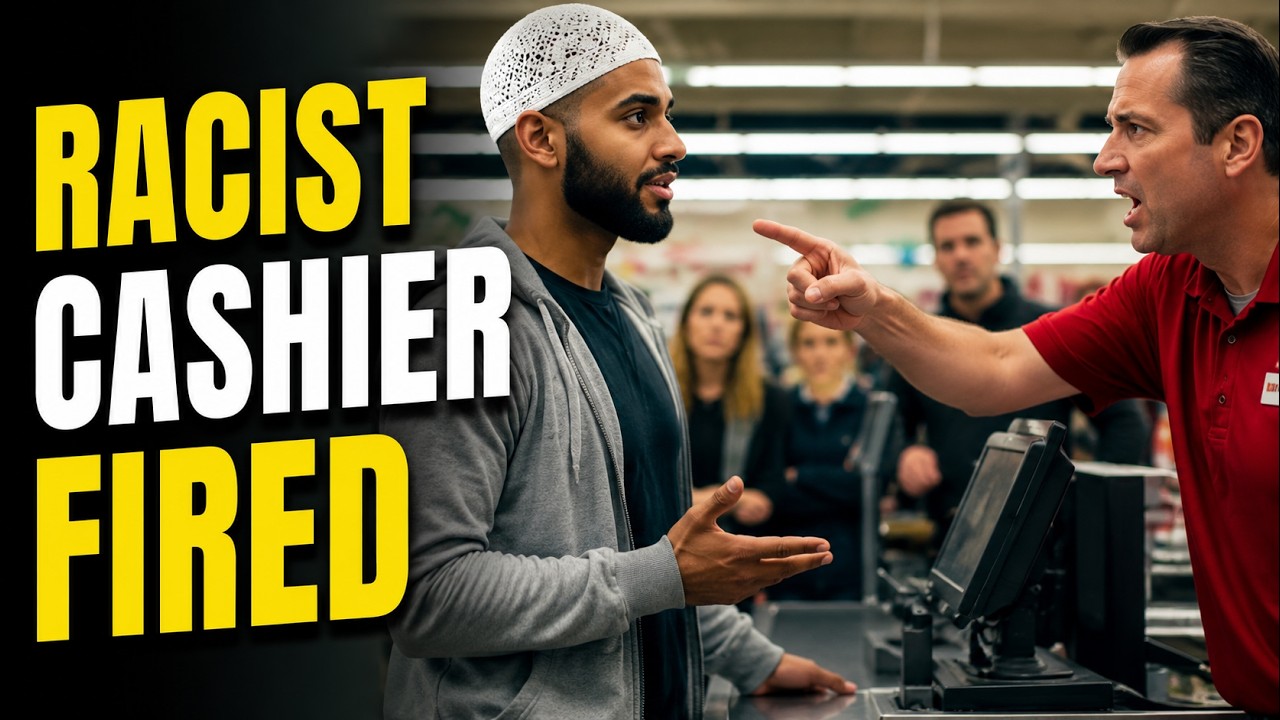 Racist Cashier Tried to Kick Out Muslim Customer – Lost His Job One Minute Later#Islamophobia