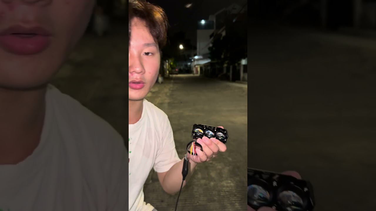 Rekomendasi Lampu Tembak Laser SQL 3 Mata CR7 Plus Devil Eye Full Aluminium Tahan air