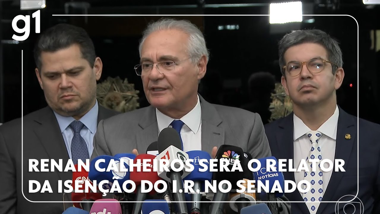 Renan Calheiros é escolhido para ser o relator da isenção do Imposto de Renda no Senado