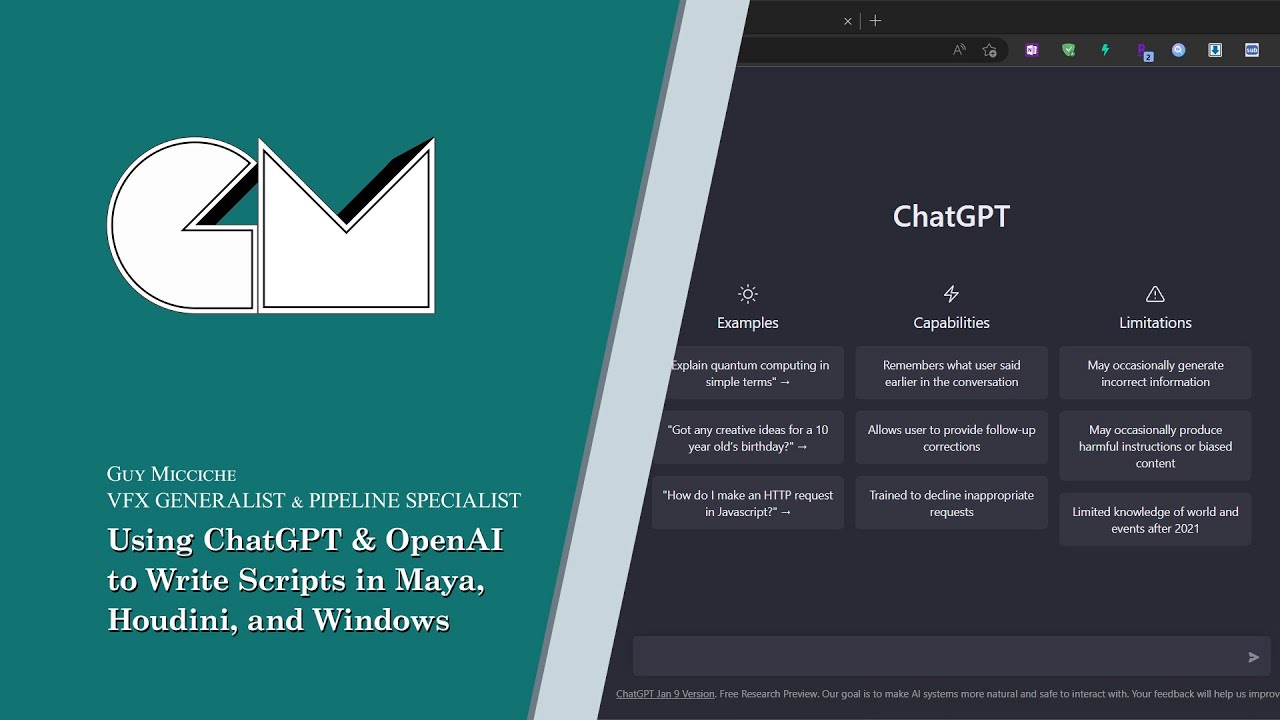 Using ChatGPT & OpenAI to Write Scripts In Maya, Houdini, and Windows